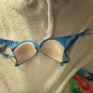 Victoria's Secret Blue and Cream Bra